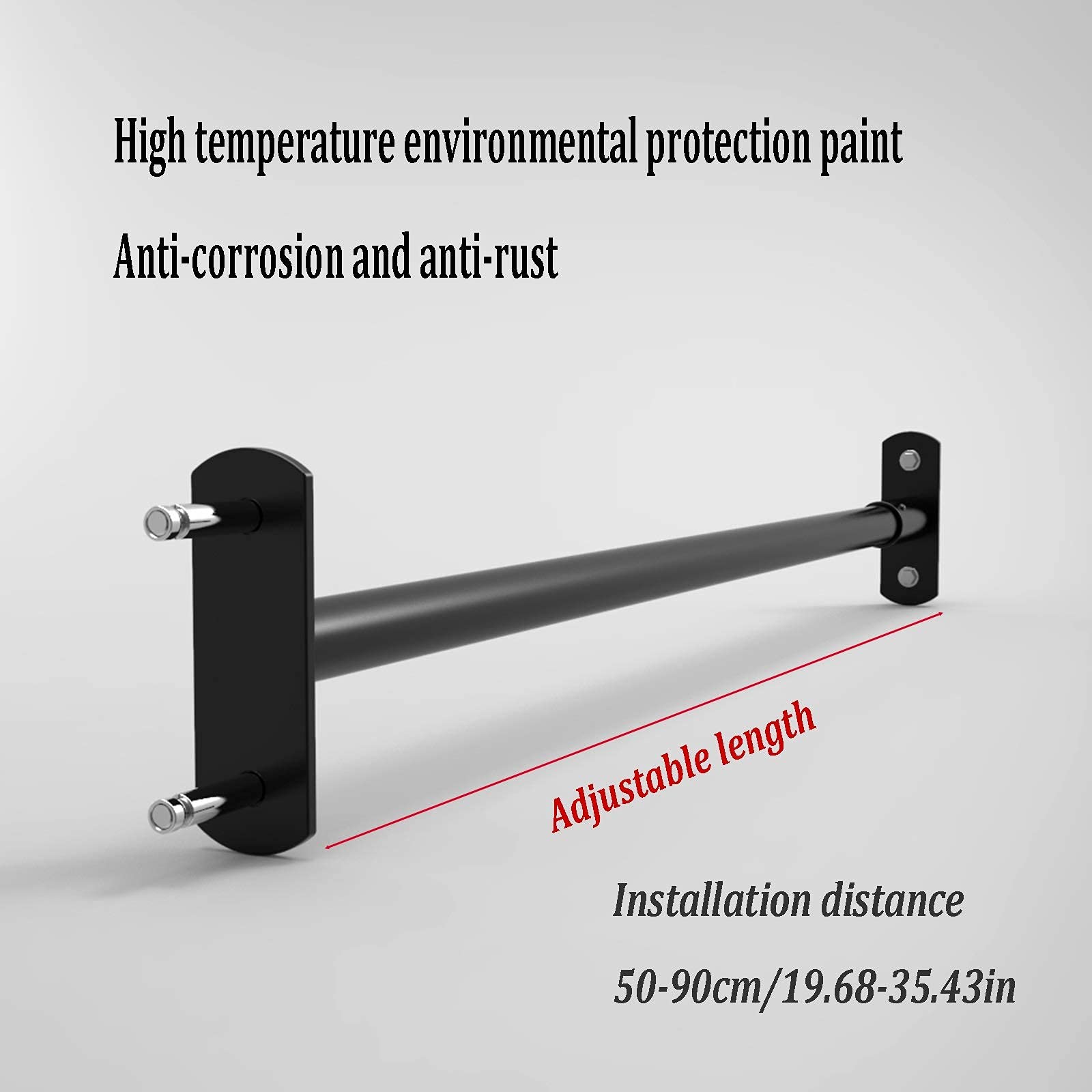 Amazon.co.jp: 懸垂バー 壁に取り付けられた水平バー、50-90CM